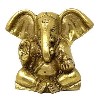 Brass Ganesha Statue Single