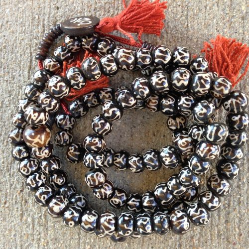 Yak Bone Mala with Symbol