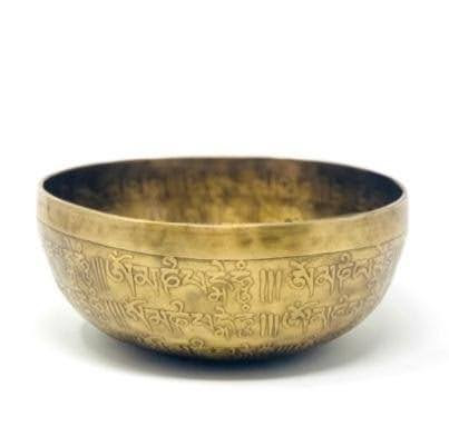 Hand Hammered Singing Bowls - Etched