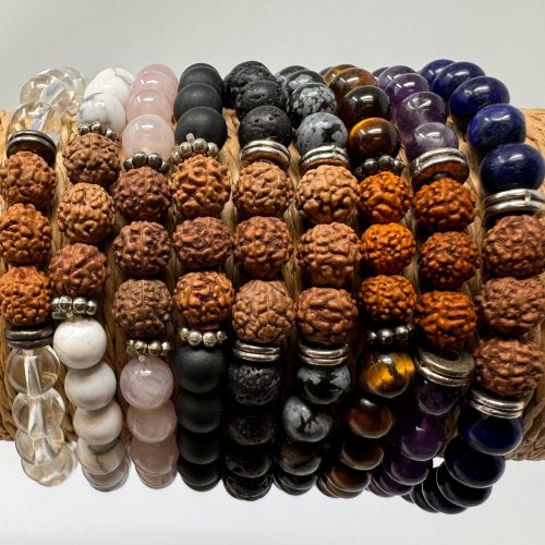 Gemstone with Rudraksha